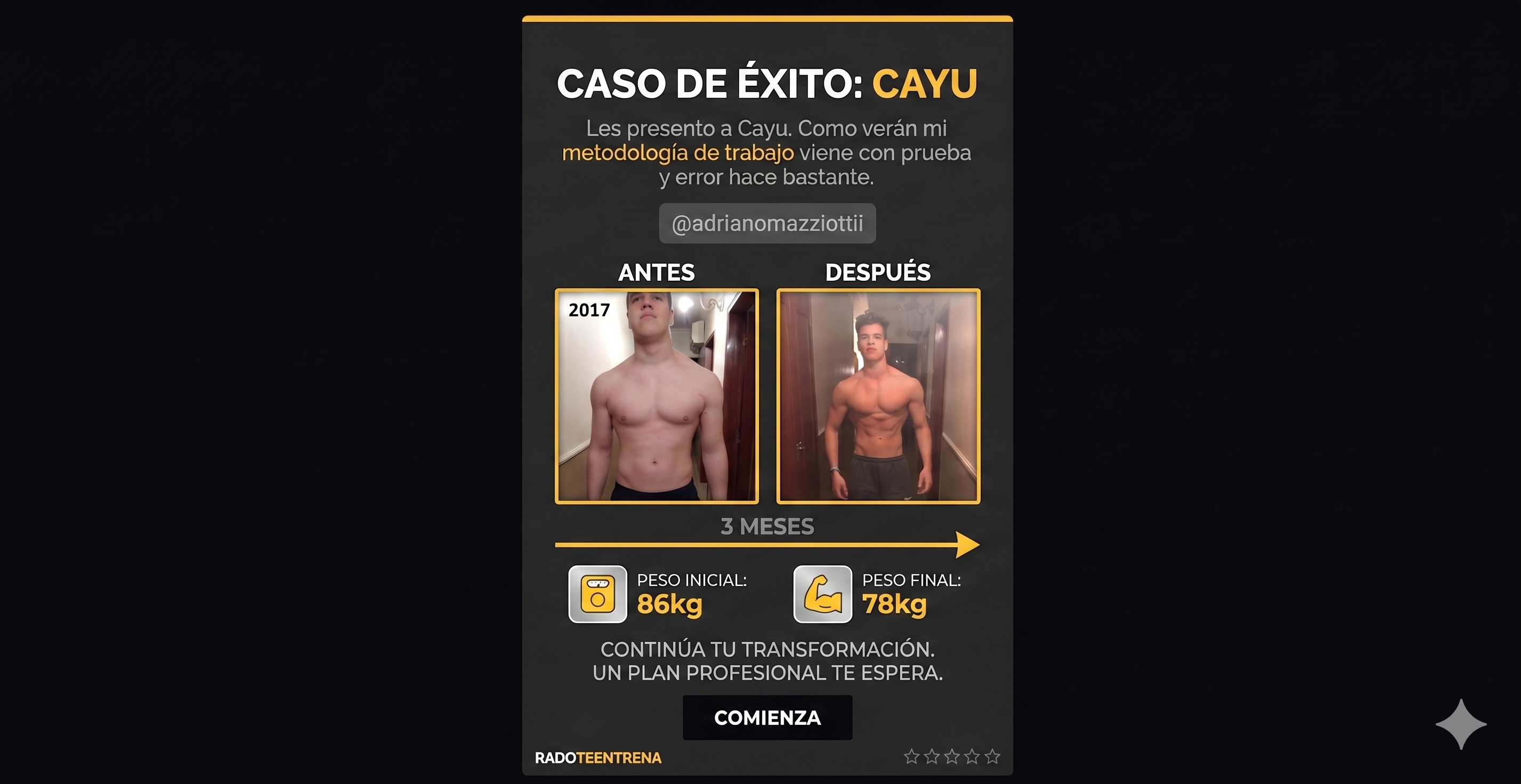 Testimonio de alumno